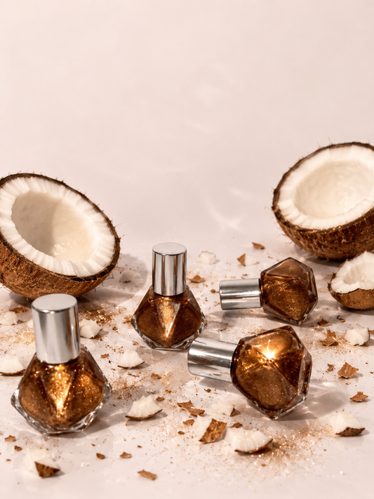 Bronze body shimmer
